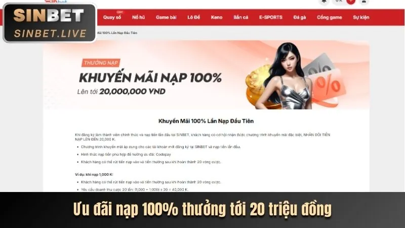 Khuyến mãi hoàn trả five88 ưu đãi